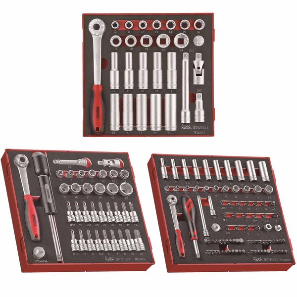 Teng Tools 152 Piece Mixed Drive Socket Set TED1227-KIT1